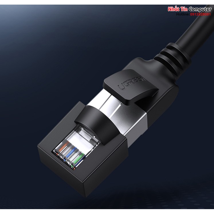 Dây cáp mạng đúc sẵn dẹt Cat6 dài 10m 26AWG Ugreen 50178 cao cấp