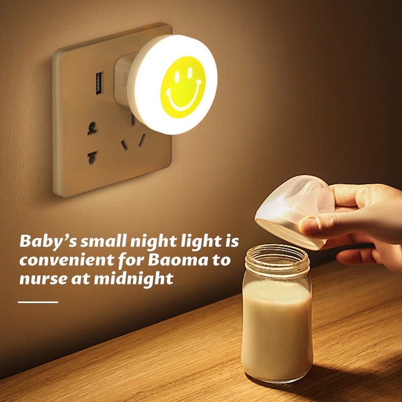 Đèn Led Đọc Sách Usb Đèn Đọc Sách Để Bàn Đèn Ngủ Đèn Bàn Nhỏ Cho Máy Tính Xách Tay Pc Sạc Dự Phòng Cơ Thể Mini Hình Tròn Nụ Cười Tiết Kiệm Năng Lượng