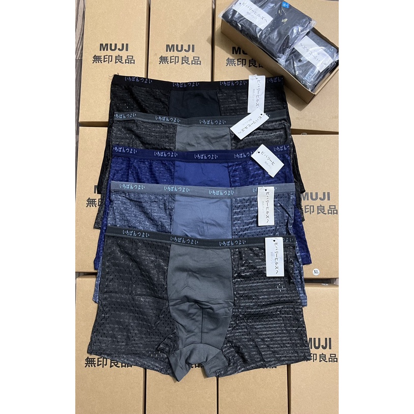 COMBO 5 Quần lót nam, Lưới Nhật, Thun lạnh thông hơi (có size lớn)