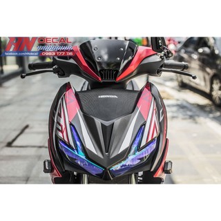 Tem Trùm Winner X Bạc Đỏ Đen Racing Dohc