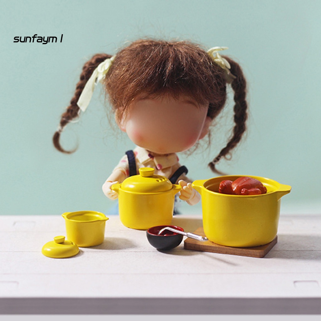 Sunfa Chậu Cây Giải Trí Mini Màu Sắc Tươi Sáng Dành Cho Nhà Búp Bê