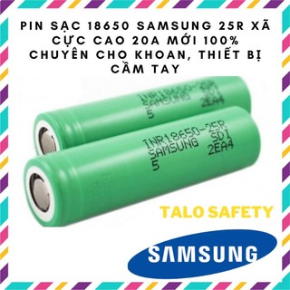 Pin sạc18650 samsung 25r 18650 3.7v