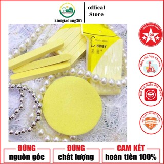 Bông mút nở rửa mặt cao cấp, bông nở rửa mặt bọt biển chivey dạng nén