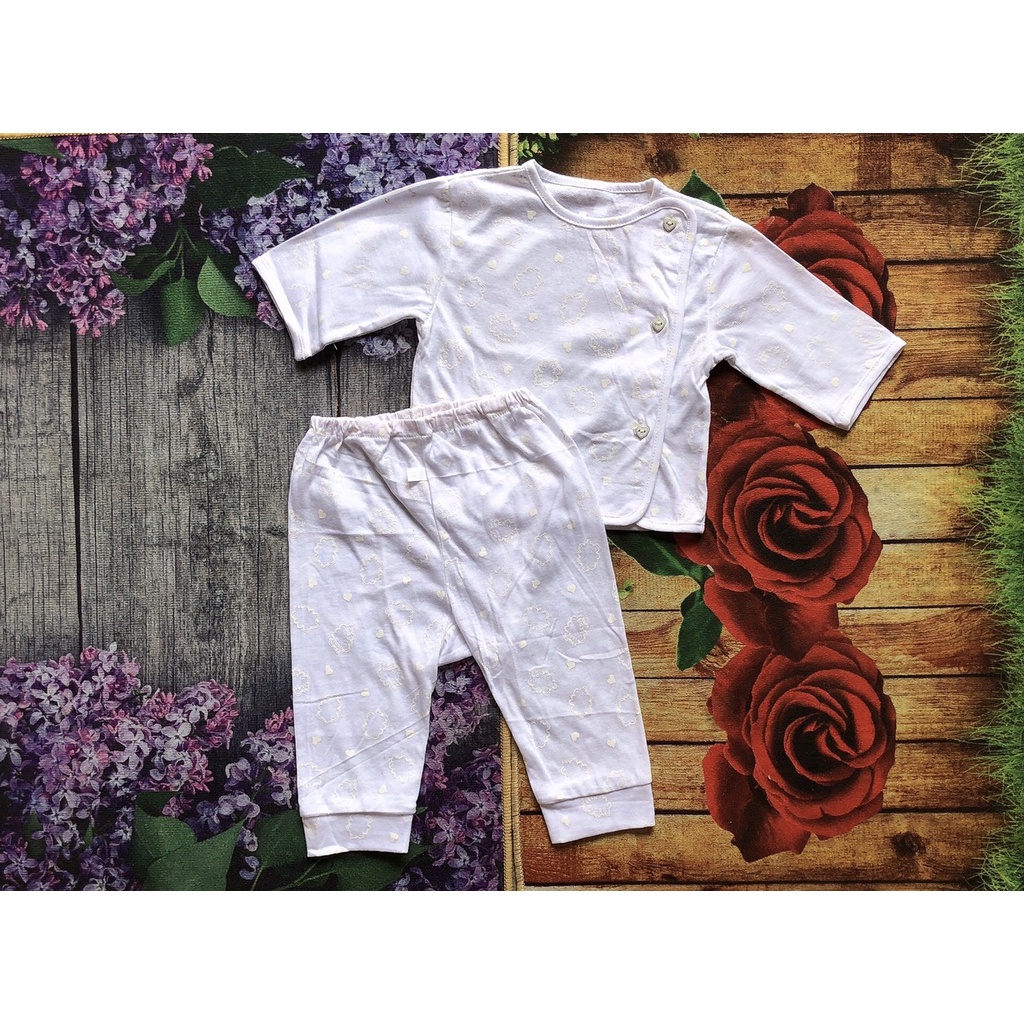 Bộ quần áo sơ sinh Cotton xuất Hàn cho bé sơ sinh đến 9 tháng