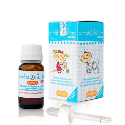 Men Vi Sinh Nhỏ Giọt, Giảm Tiêu Chảy, Nôn Trớ, Rối Loạn Tiêu Hóa, Công Nghệ Bao Phim - Lọ 10ml Buona Simbiosistem