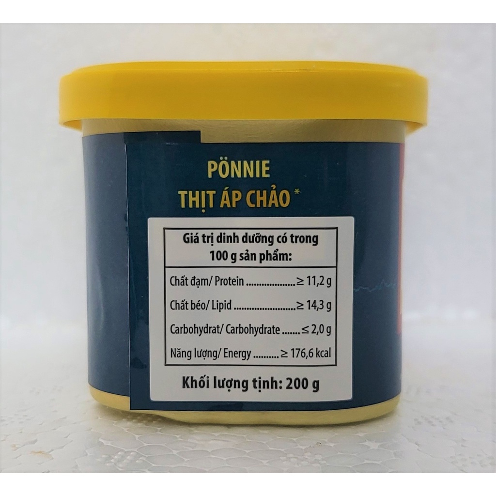 [Hộp 200g] THỊT ÁP CHẢO Ponnie [Korea] MASAN Canned Meat