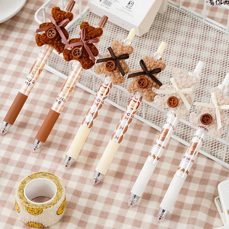 Set 3 Bút Bi Hình Gấu Bông Dễ Thương
