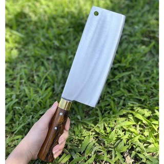 Dao chặt bản rộng nhíp trắng - dao chặt dài chặt xương ống làm bằng nhíp ô tô m1 s1