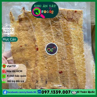 Mực cán nguyên con tẩm gia vị 250gr siêu rẻ Q Foods mực lá cán tẩm vị