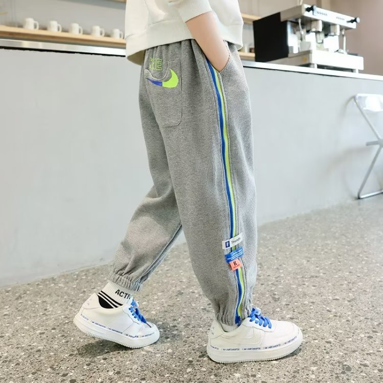 Quần Dài Thể Thao Phong Cách Đường Phố Thời Trang Mùa Thu Cho Bé Trai
