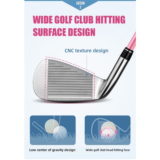 BỘ GẬY GOLF NỮ - PGM GOLF CLUB LADY G300 - LTG035