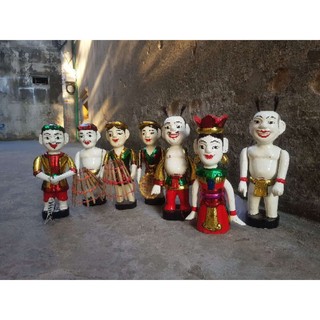 Rối nước dân gian tinh hoa Việt cung nữ múa hát hay tích tiên nữ giáng trần *có cánh tiên đính hoa* hàng đẹp size 30cm