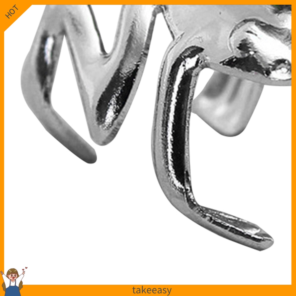 Khuyên tai kẹp vành hình chú ếch thiết kế độc đáo thời trang