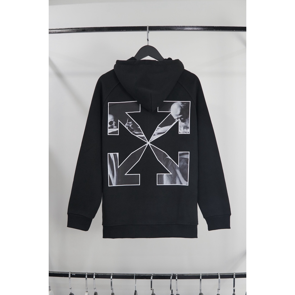 Áo Hoodie Zip Off White Caravaggio Hot Trend - Hàng Siêu Cấp chuẩn Hãng