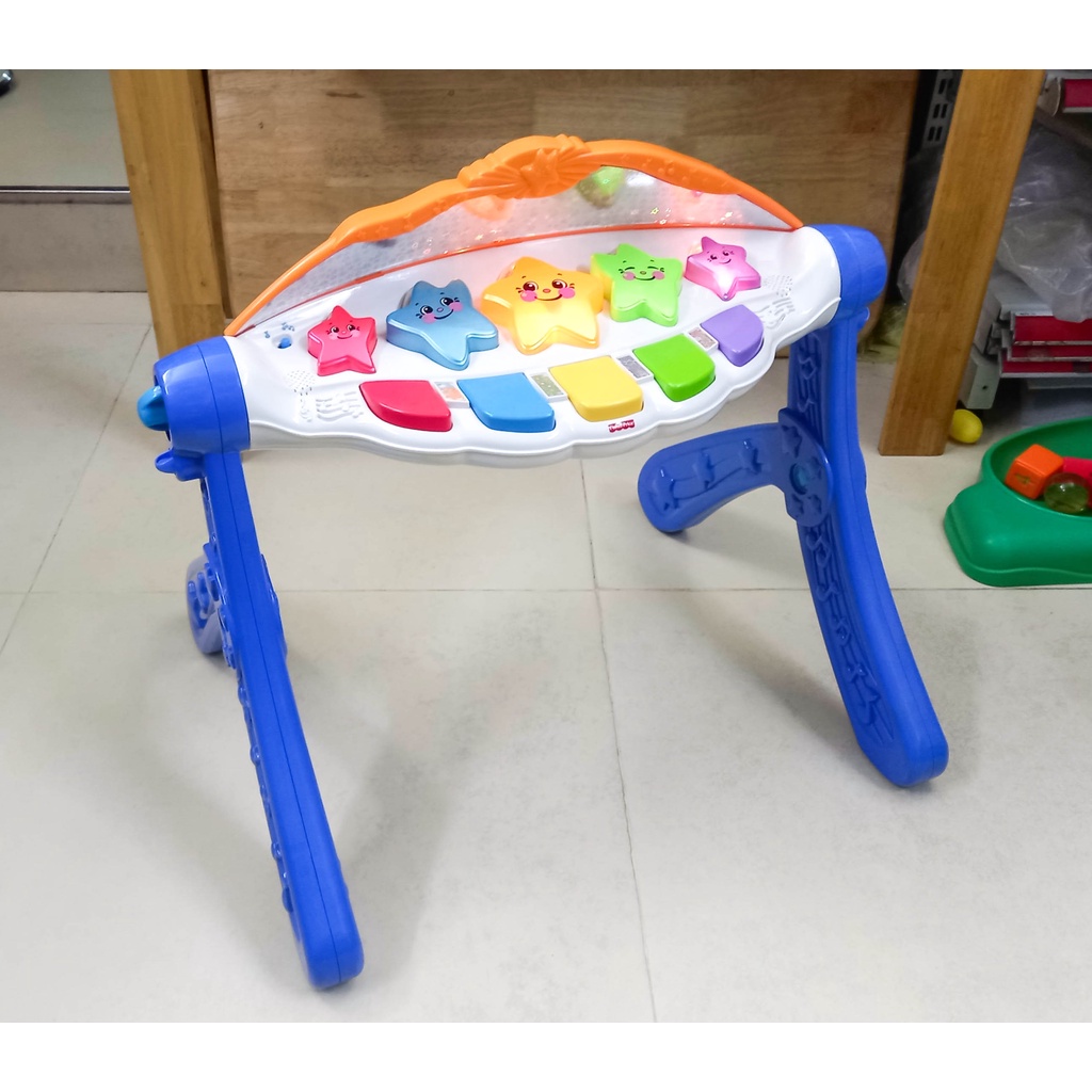 HÀNG CŨ 90% Đàn Piano đồ chơi 2 giai đoạn ngồi và đứng Fisher Price