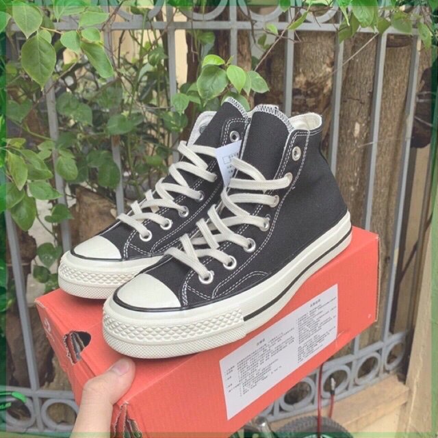 (Full Box + Bill) Giày Thể Thao Đen Cao Cổ Mũi Bóng, Lót Xanh Cao Cấp Full Box Ahri.sneaker
