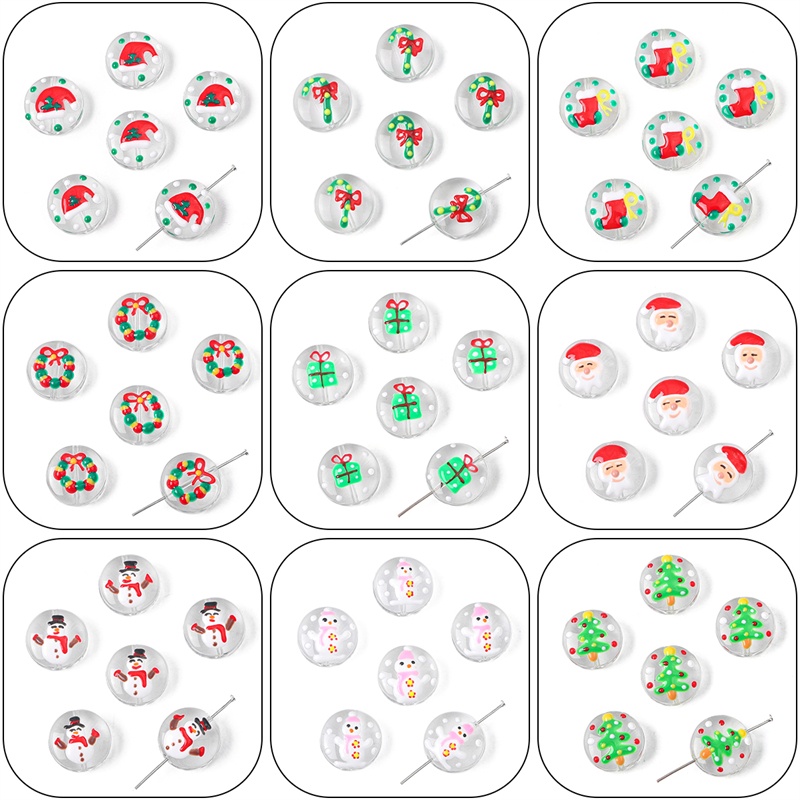 Túi Hạt Thủy Tinh Trong Suốt Hình Tròn 19mm Dùng Làm Đồ Trang Trí Thủ Công DIY