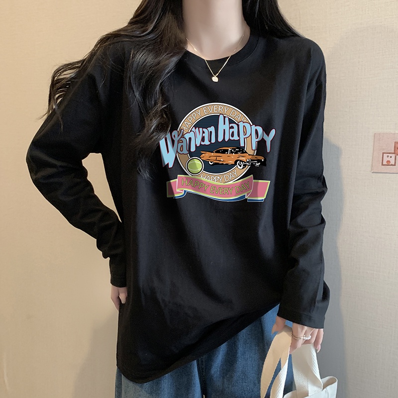 NRVP Áo Thun Nữ Dài Tay Thời Trang Hàn Quốc 2023
