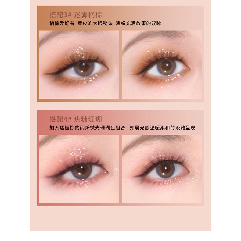 Bảng Phấn Mắt 25 Màu Khối Rubik Ánh Ngọc Trai Màu Cam Nâu Dùng Mỗi Ngày