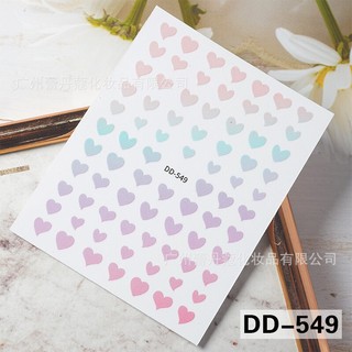 Sticker dán móng tình yêu , môi, tim
