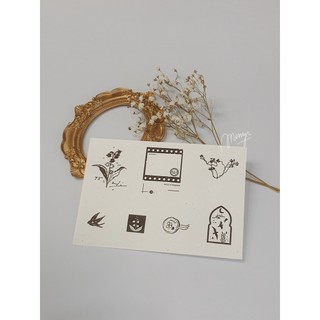 minyi.corner - Giấy ịn stamp các hãng (1 tờ)