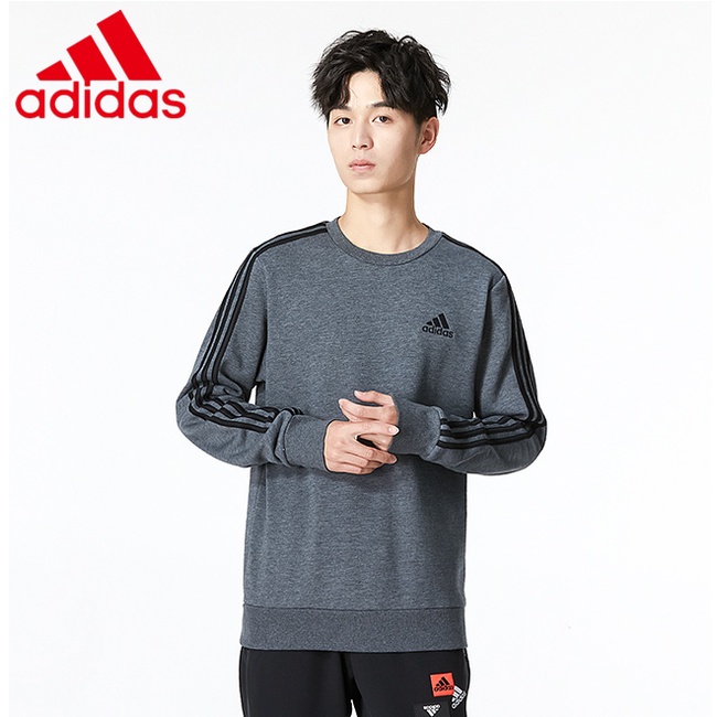 Áo Sweater Thể Thao Adidas 100% Chính Hãng Dáng Rộng Màu Trơn Ấm Áp Thời Trang Mùa Đông 2022 H12166