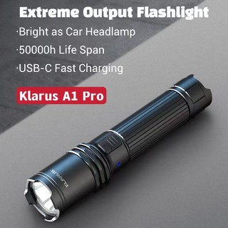 Đèn Pin Siêu Sáng klarus A1 Pro 1300 Lumen Type-C 18650 2600mA Dùng Cho Các Hoạt Động Ngoài Trời