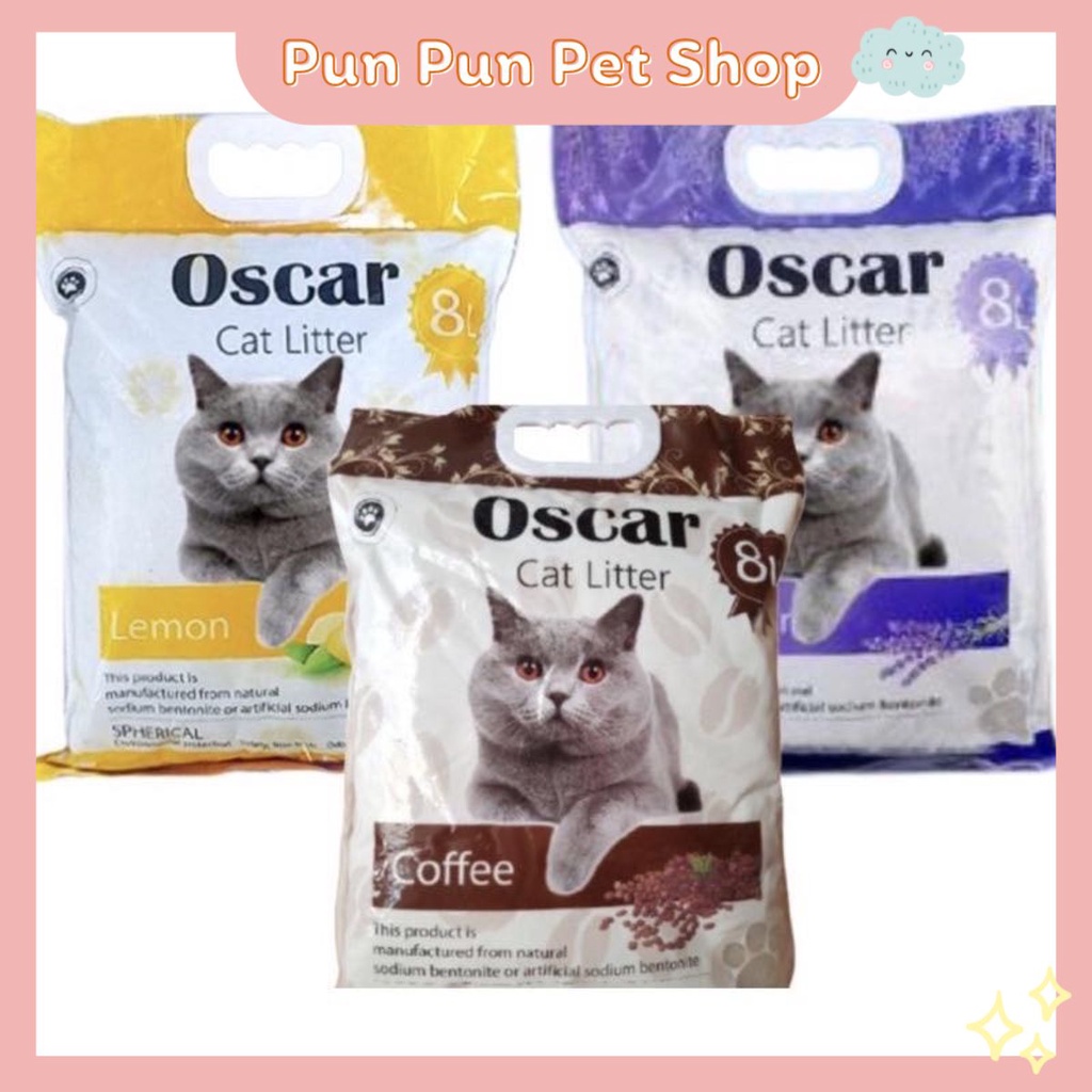 Cát vệ sinh cho mèo Oscar túi 8L - PunPunPet Shop