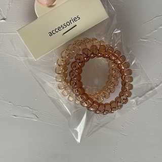 Set 2 Dây Cột Tóc Lò Xo Hình Xoắn Ốc