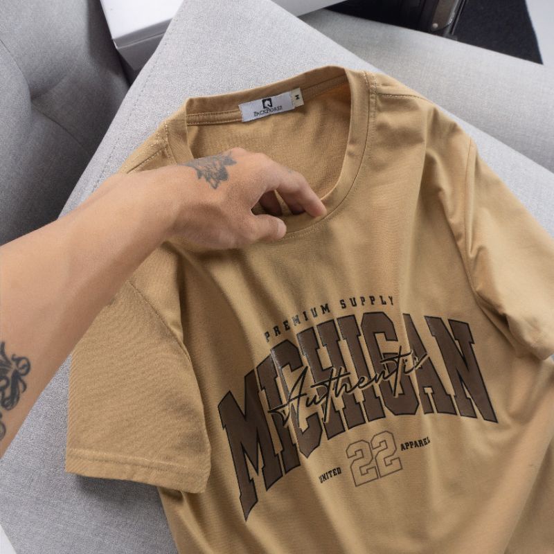 Áo thun nam michican mới