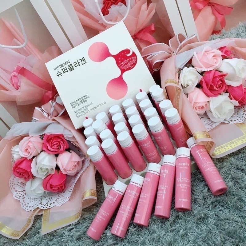 [HÀNG SĂN SALE] SET Nước Uống Collagen Hỗ Trợ Làm Đẹp, Ngăn Ngừa Lão Hóa Vital Beautie Super Collagen VB HÀN QUỐC