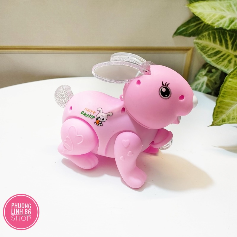 Đồ chơi thỏ pin thỏ nhảy vui nhộn có nhạc và đèn đáng yêu shop PHƯƠNG LINH 86