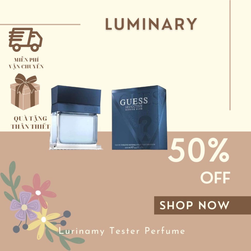 Luminary.Store  Perfume - Nước Hoa Guess Seductive Blue For Men EDT - Nước hoa Authentic