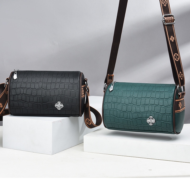 Túi Xách Boston Đeo Chéo Vai Hình Tròn Cỡ Nhỏ Thời Trang Cao Cấp Cho Nữ