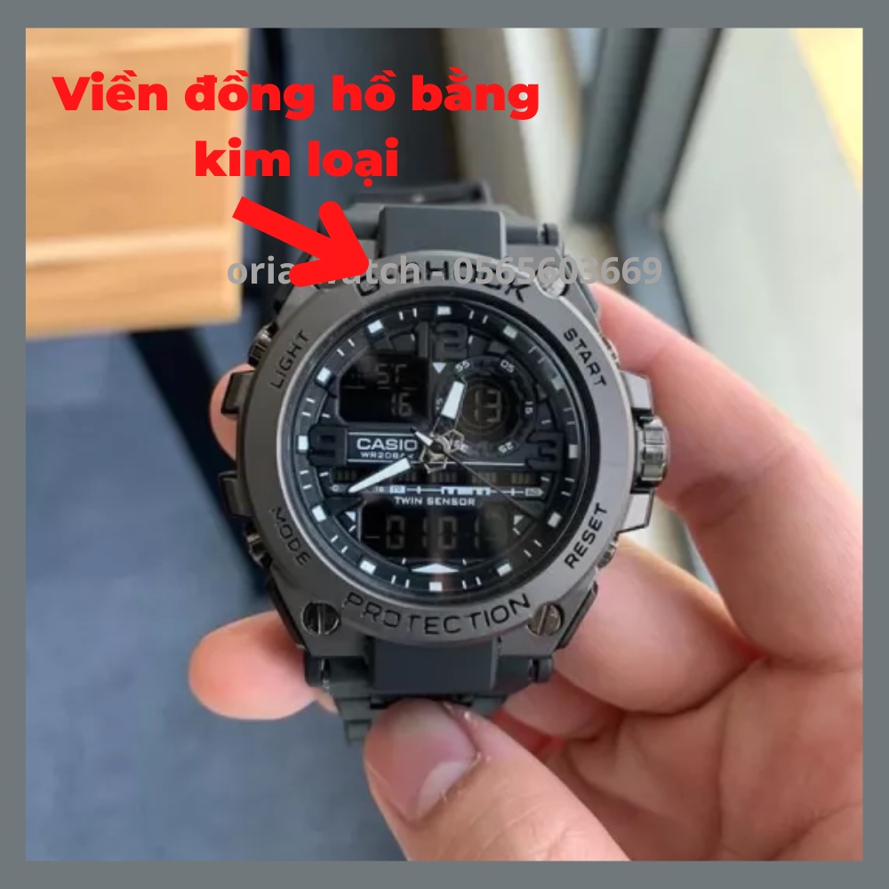 Đồng hồ nam GTS Đồng hồ thể thao nam nữ chống SHOCK viền kim loại bảo hành 24 tháng - mã GTS Oria Watch