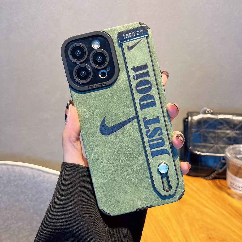 Ốp Điện Thoại Da Mềm Có 5 Màu Trơn In Logo Nike Cho IPhone 14 Plus Ip Apple IPhone 12 13 14 Pro Max