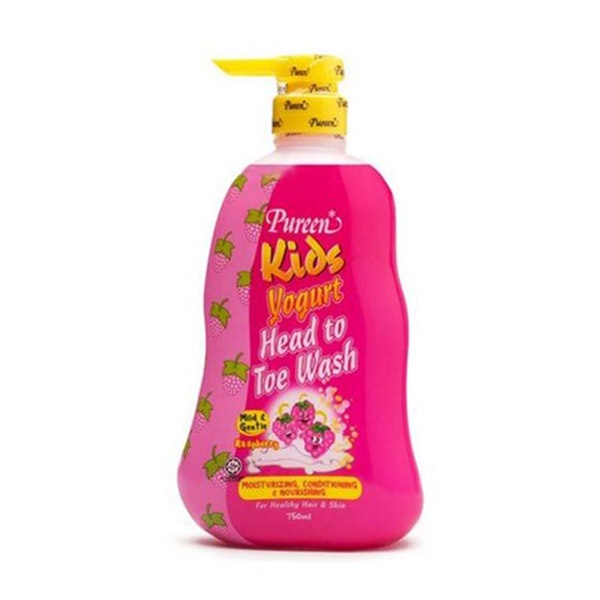Sữa tắm gội toàn thân cho bé Pureen 150ml hương phúc bồn tử( dành cho trẻ sơ sinh, trẻ em, người lớn )