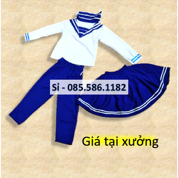 sỉ bộ hải quân cho bé loại đẹp có bé trai và bé gái