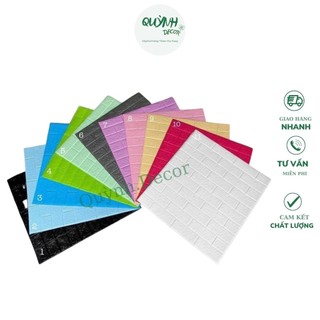 COMBO 10 TÂM XỐP DÁN TƯỜNG GIẢ GẠCH LOẠI 1 KHỔ 77 X 70 CM