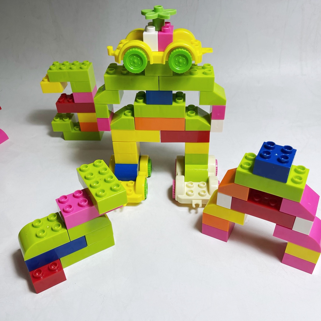 1kg Đồ Chơi Xếp Hình Lắp Ráp Cho Bé, Lego gạch xếp hình theo cân, đồ chơi xếp hình bán cân gạch tương thích Lego Duplo
