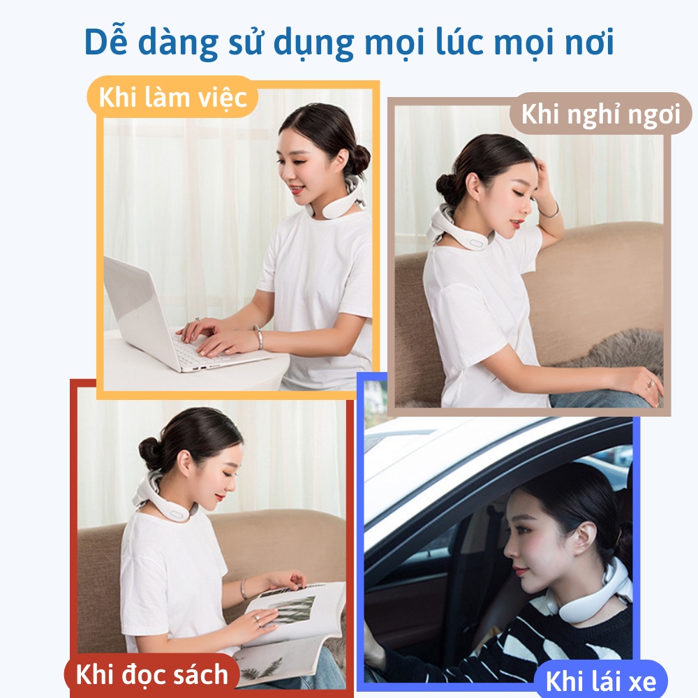 Máy massage cổ vai gáy CTFAST H88, ứng dụng công nghệ xung điện 5 chế độ và 15 cường độ hỗ trợ giảm đau