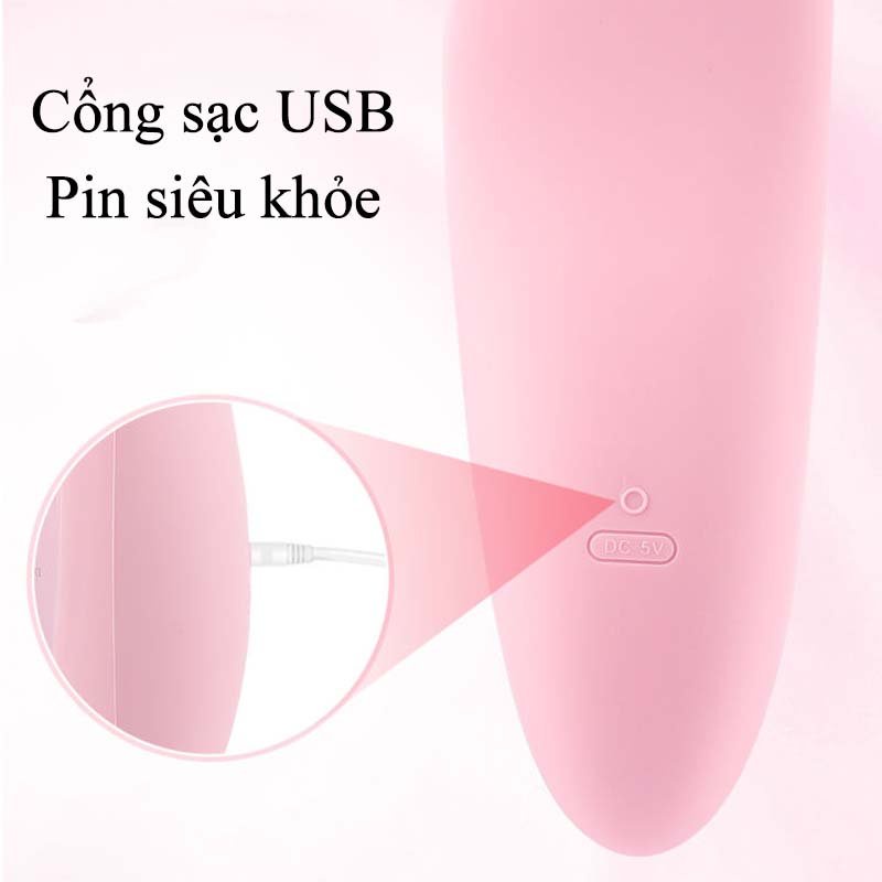 Máy rửa mặt mini cầm tay 2 đâu 2 cấp rung, máy massage mặt đầu Silicon giúp làm sạch sâu bên trong da