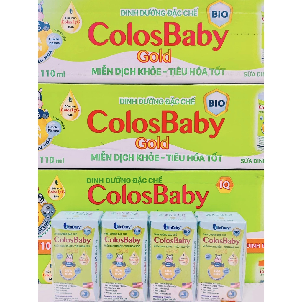 [Quét mã tích xu]Thùng 48  hộp Sữa Pha sẵn Colosbaby 110ml