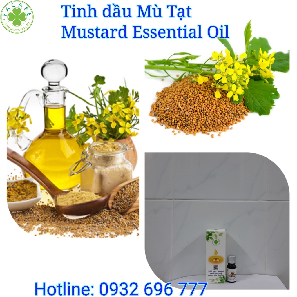 Tinh dầu Mù Tạt Mustard essential oil  - 10ml/50ml/100ml