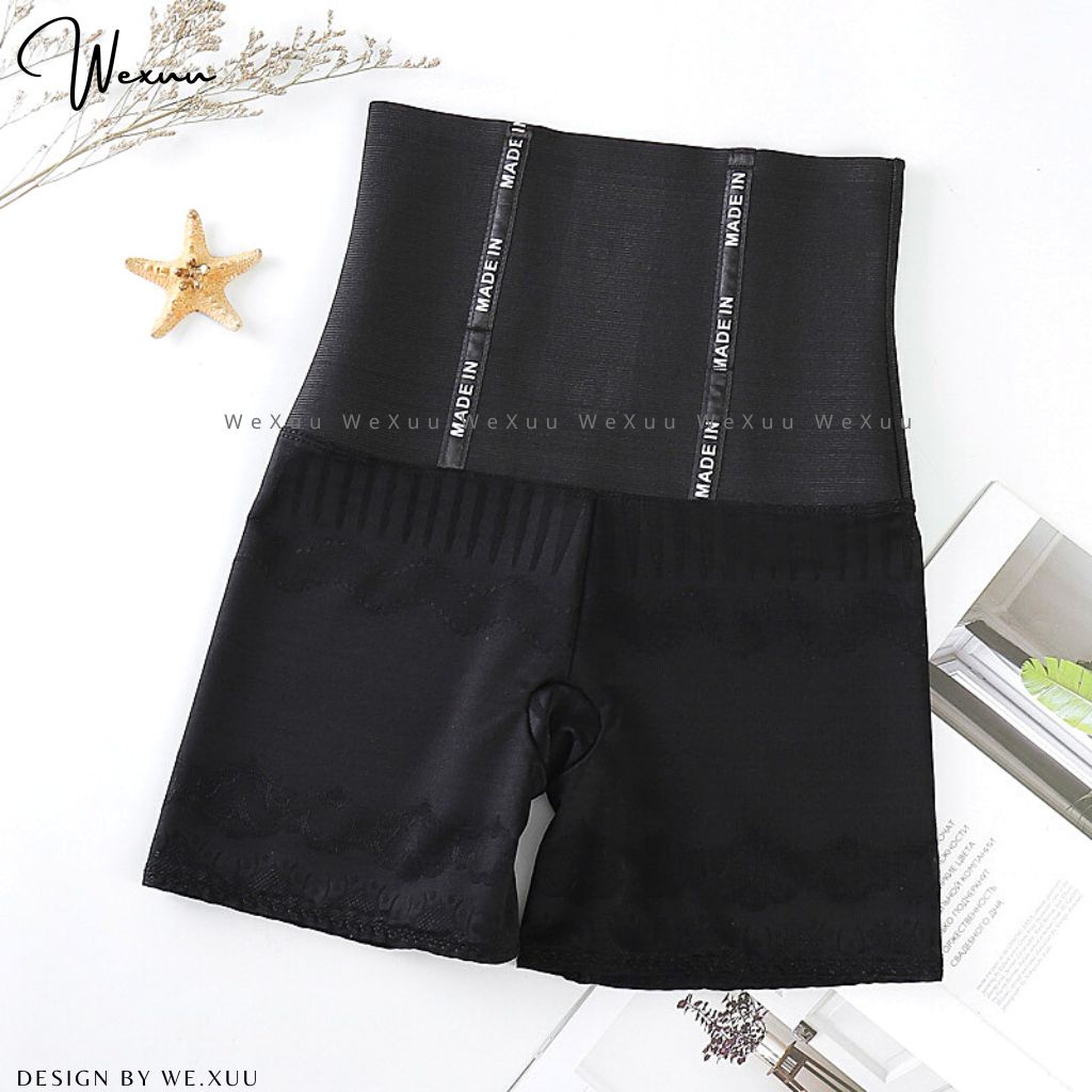 Quần gen bụng cạp cao đàn hồi có 4 nẹp định hình chống cuộn, ống quần vải su lụa mềm mát - WEXUU GB23