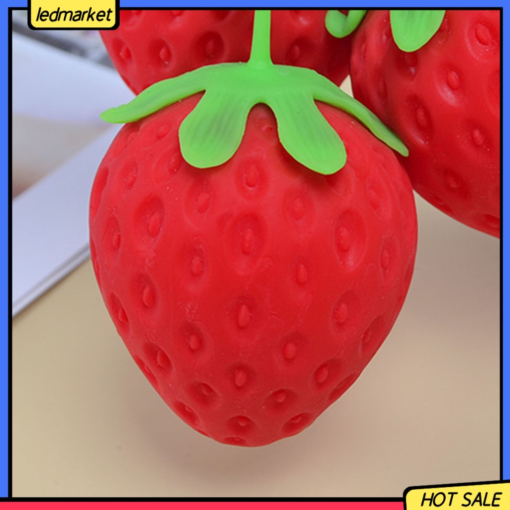 Đồ Chơi Xốp Squishy Giảm Stress Hình Quả Dâu Tây Dễ Thương Cho Bé