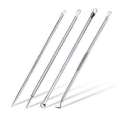 Bộ nặn mụn 4 món inox