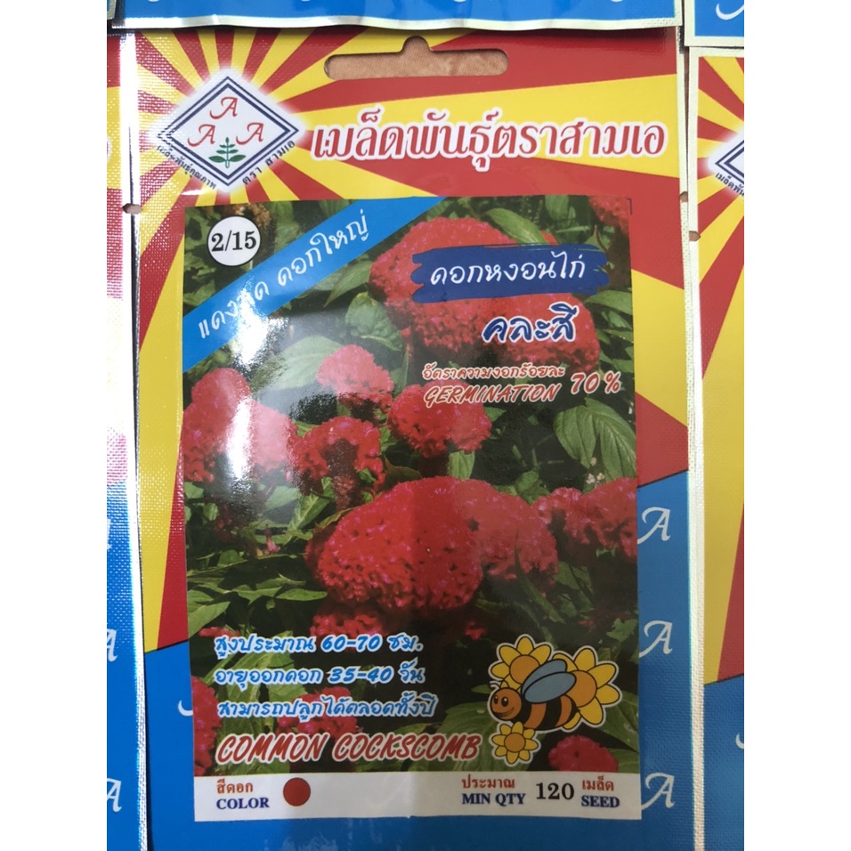 hạt giống hoa mào gà búa màu đỏ nhập khẩu thái lan nguyên bao bì