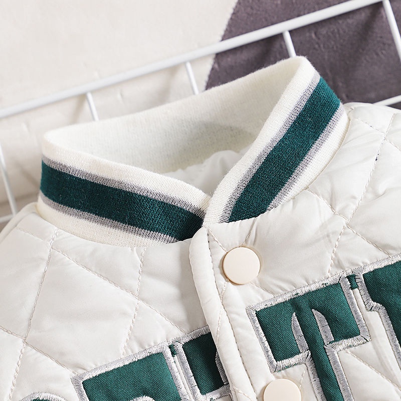 Áo Khoác Bóng Chày Thể Thao Thời Trang Thu Đông Cho Bé Trai 5 Tuổi