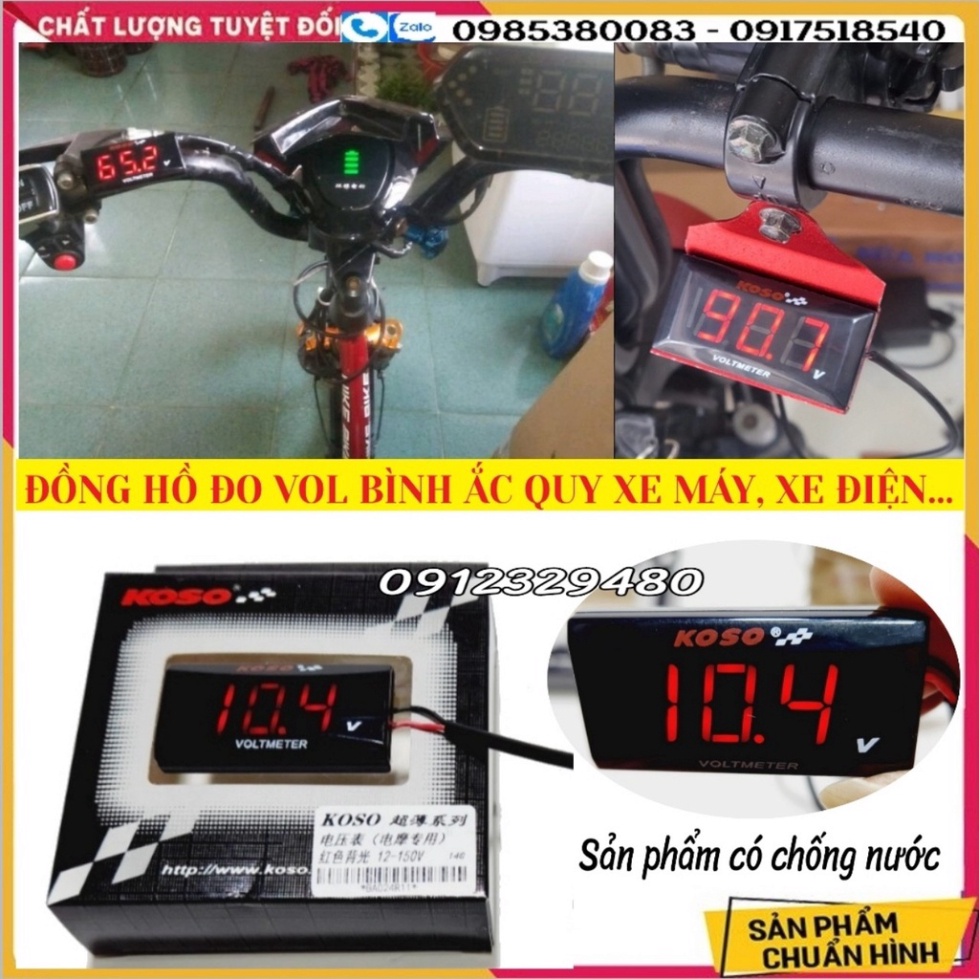 💥Đồng Hồ Đo Vol  Bình Ắc Quy Dùng Cho Nhiều Loại Xe 💥